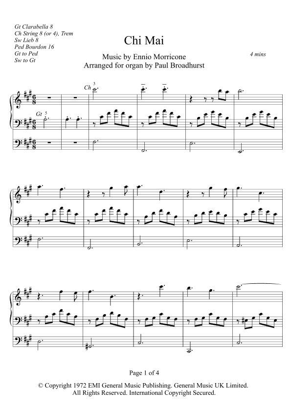 Chi Mai (arr. Paul Broadhurst)