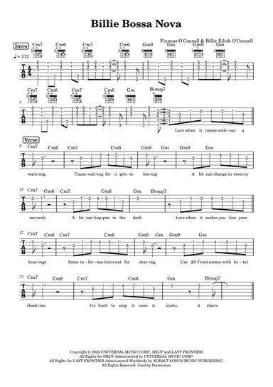 Billie Bossa Nova (arr. Anacrusa)