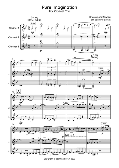Pure Imagination (arr. Jasmine Brown)