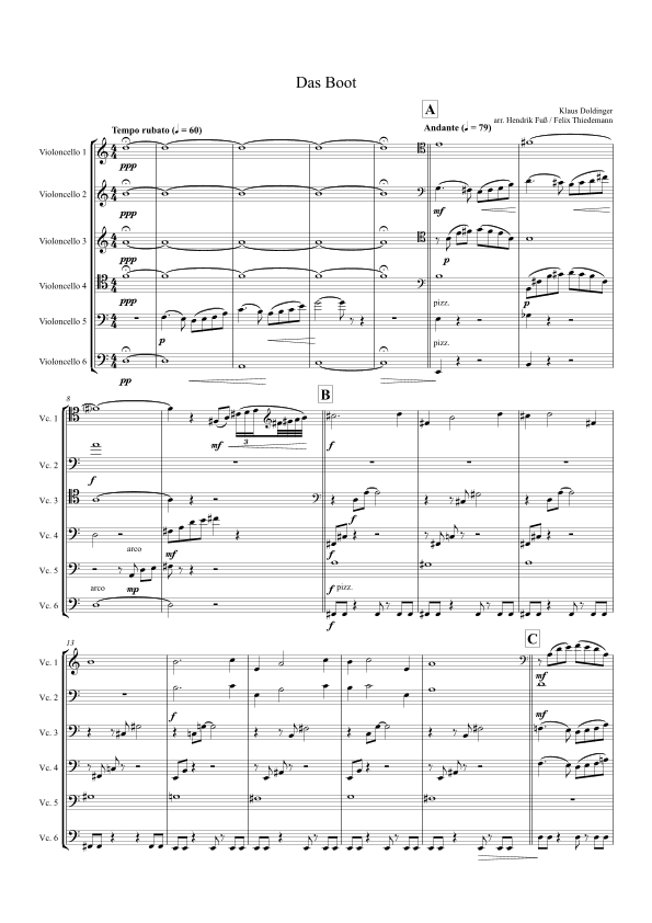 Das Boot (arr. Hendrik Fuß)