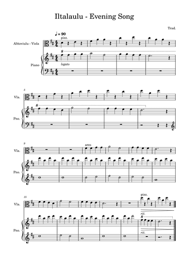 Soittosalkku: Iltalaulu - Evening Song (arr. Anu Holländer)