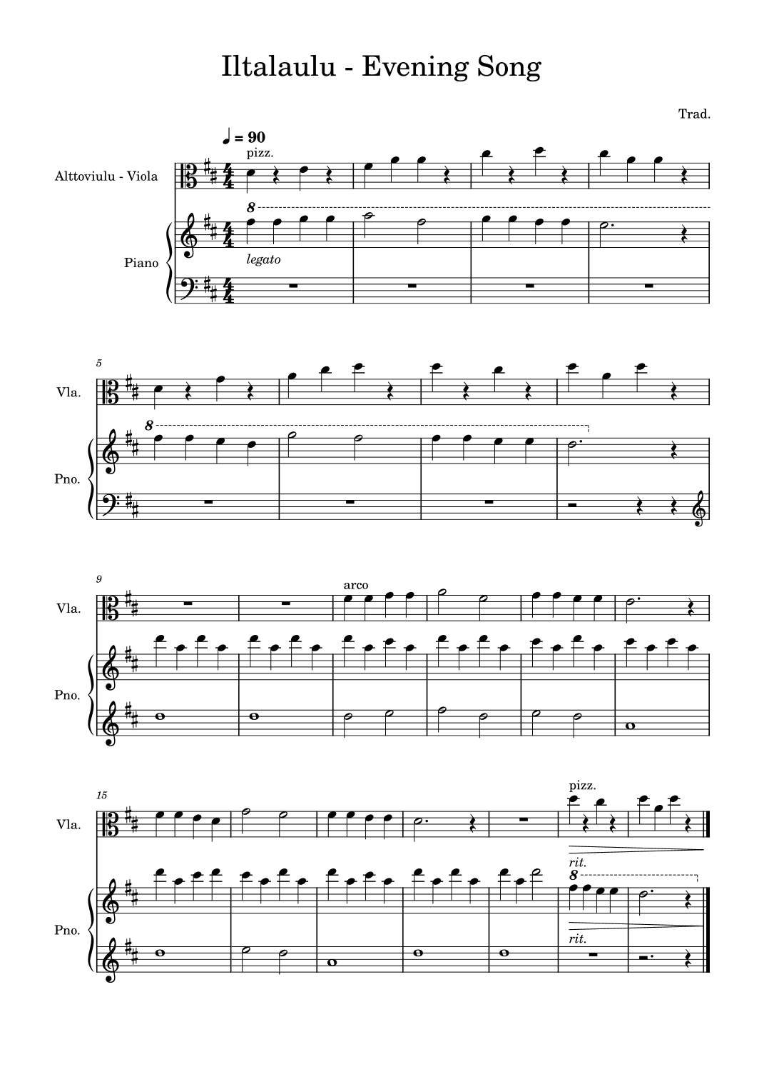 Soittosalkku: Iltalaulu - Evening Song (arr. Anu Holländer)