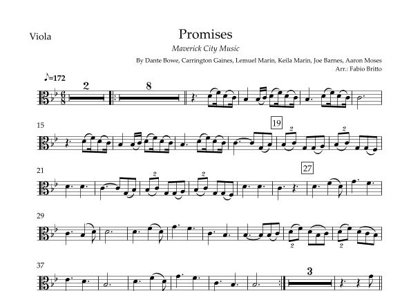 Promises (arr. Fabio Britto)