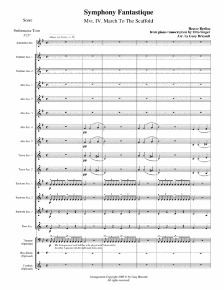 Symphonie Fantastique (Mvt 4) - March to the Scaffold (arr. Gary Bricault)