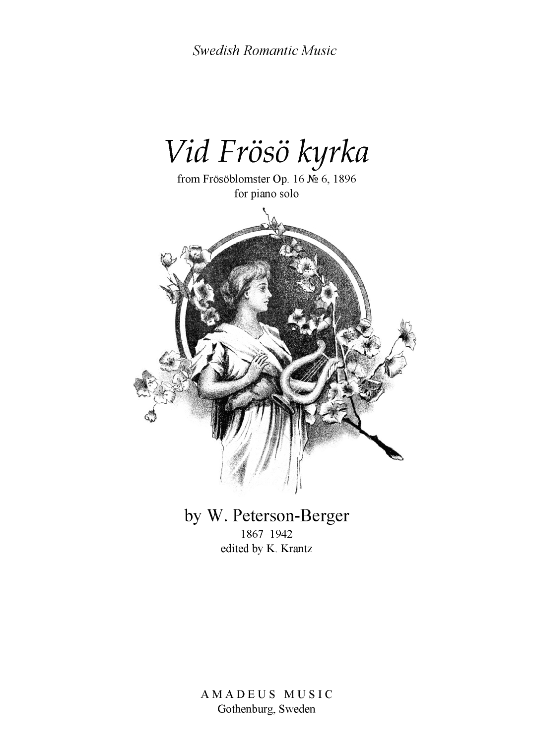 Vid Frösö kyrka for piano solo (arr. K. Krantz)