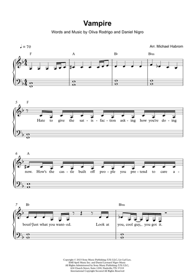 Vampire (arr. Michael Habrom)