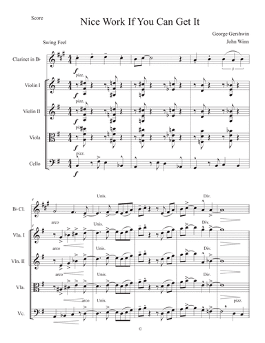 Nice Work If You Can Get It (arr. John Winn III)
