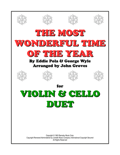 The Most Wonderful Time Of The Year (arr. John Groves)