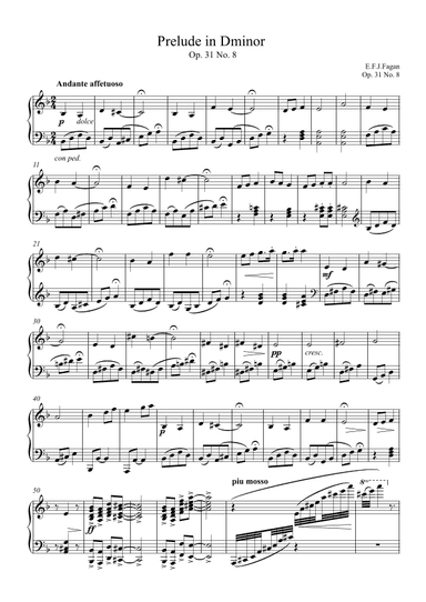 Prelude in D minor Op. 31 No. 8