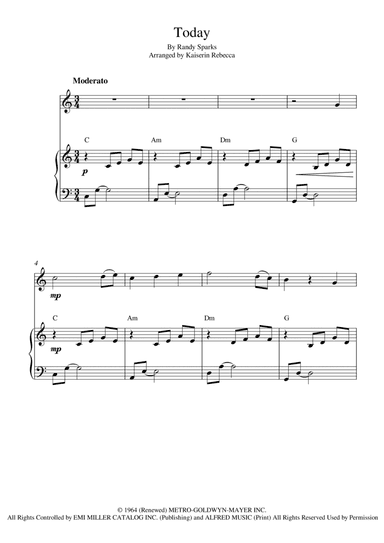 Today (arr. Kaiserin Rebecca)