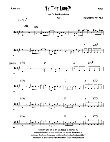 Is This Love (arr. Accubass)
