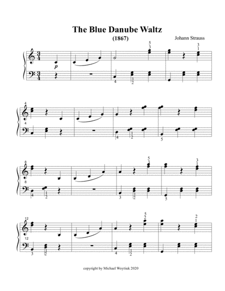 The Blue Danube Waltz (arr. Michael Woytiuk)
