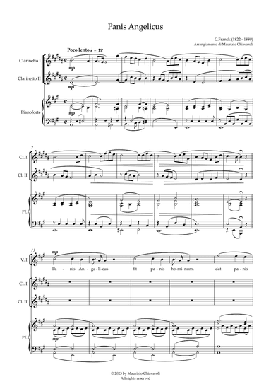 Panis Angelicus (arr. Maurizio Chiavaroli)