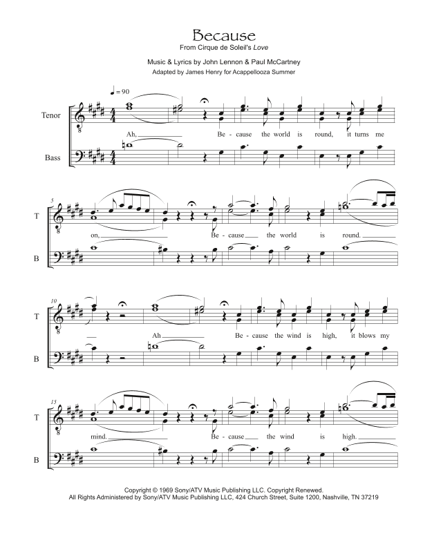 Because (arr. James Henry)