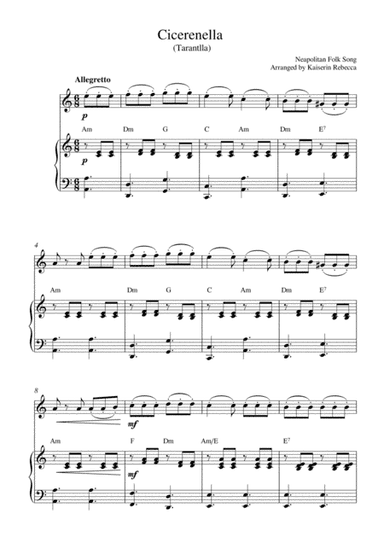 Cicerenella (Tarantlla) (arr. Kaiserin Rebecca)