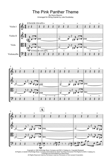 The Pink Panther from THE PINK PANTHER (arr. Julie Doubleday)