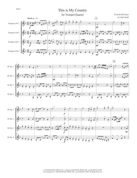 This Is My Country (arr. Zack Smith)
