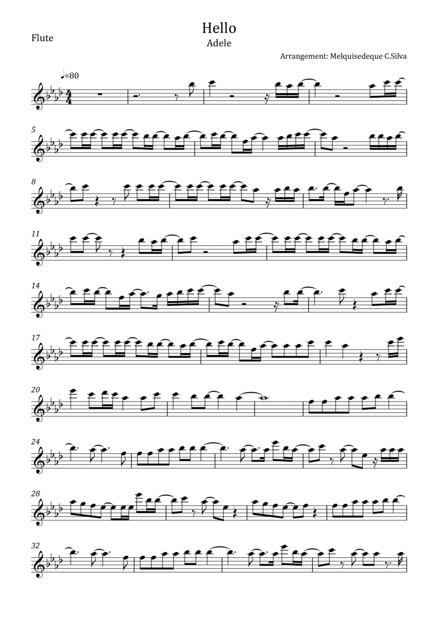 Hello (arr. Melquisedeque C.Silva)