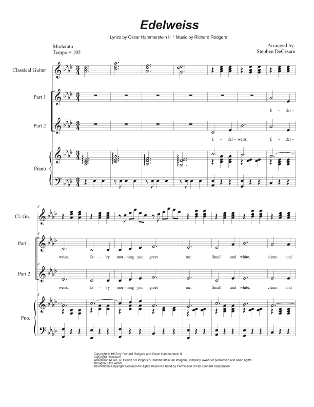 Edelweiss (arr. Stephen DeCesare)