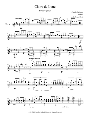 Claire de Lune (arr. Christopher Roland Morin)