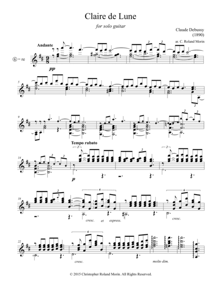 Claire de Lune (arr. Christopher Roland Morin)
