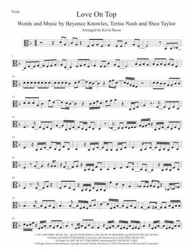 Love On Top (arr. Kevin Busse)