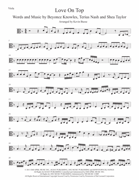 Love On Top (arr. Kevin Busse)