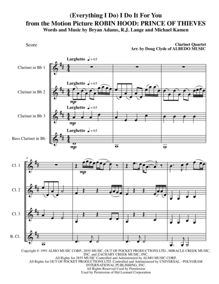(Everything I Do) I Do It For You (arr. Doug Clyde)