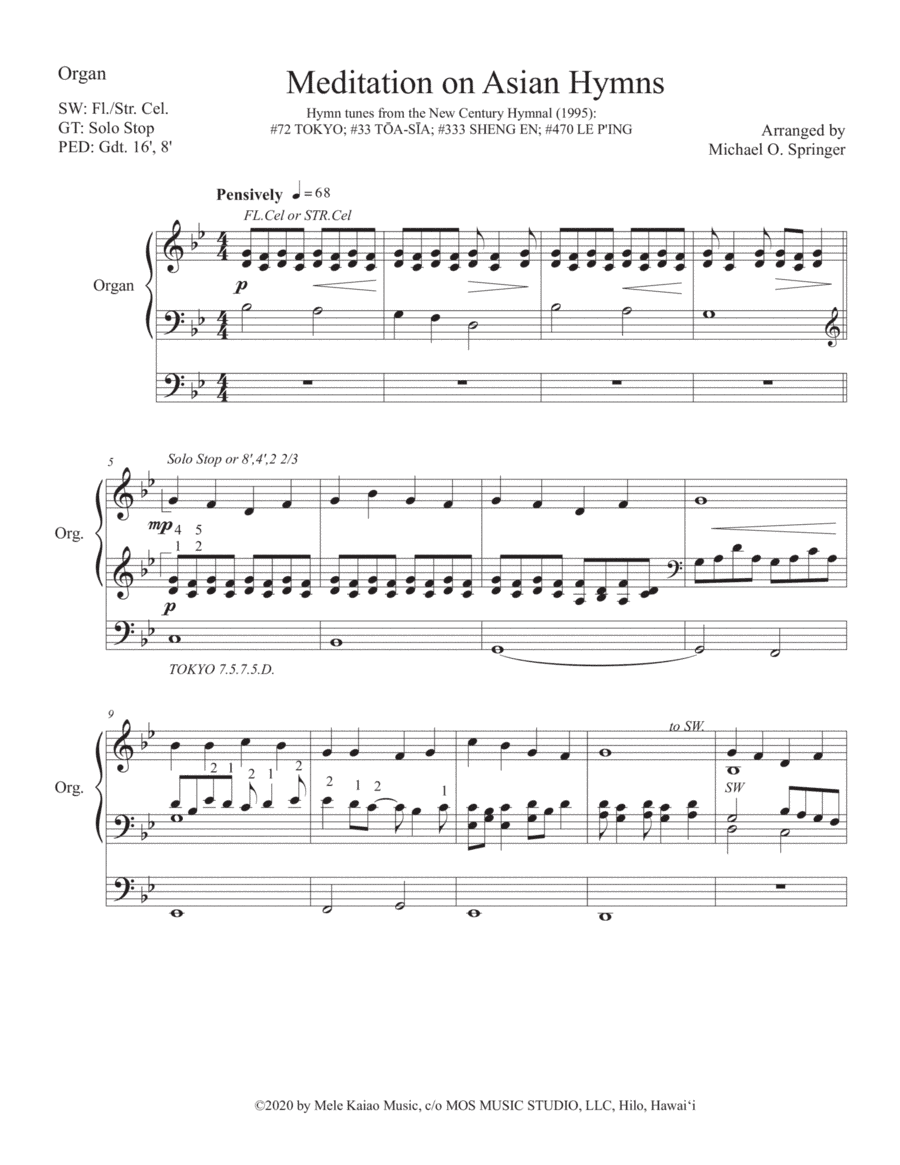 Meditation on Asian Hymns (arr. Michael O. Springer)