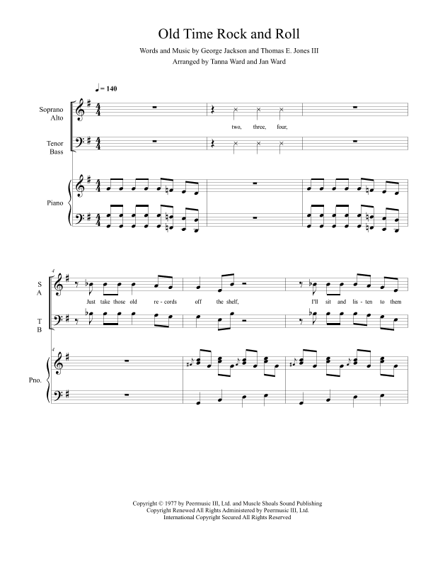 Old Time Rock & Roll (arr. Tanna Ward and Jan Ward)
