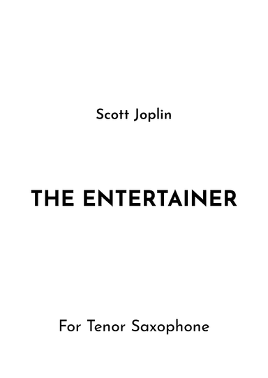 The Entertainer (arr. Jireh J.)