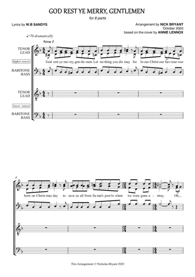God Rest Ye Merry, Gentlemen (arr. Nick Bryant)