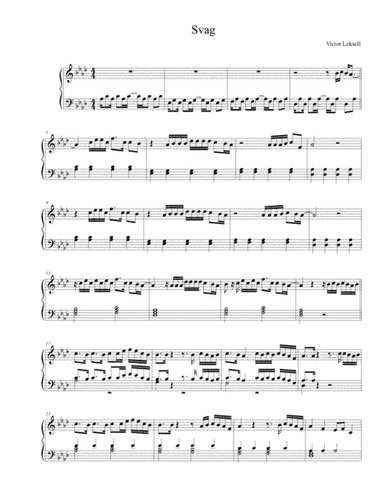 Svag (arr. Piano Palt)