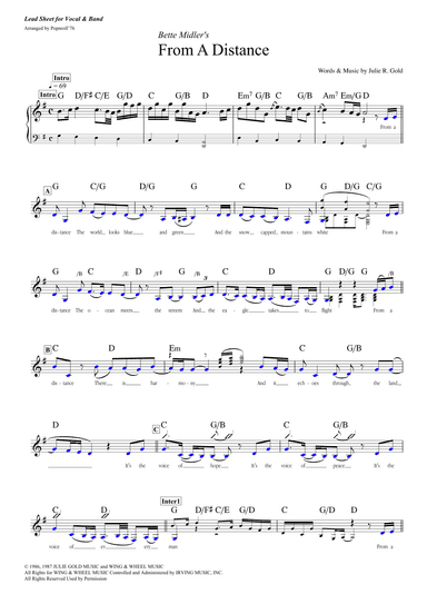 From A Distance (arr. Popnroll 1976)