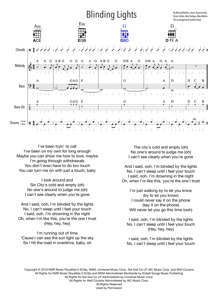 Blinding Lights (arr. Alex Davis)