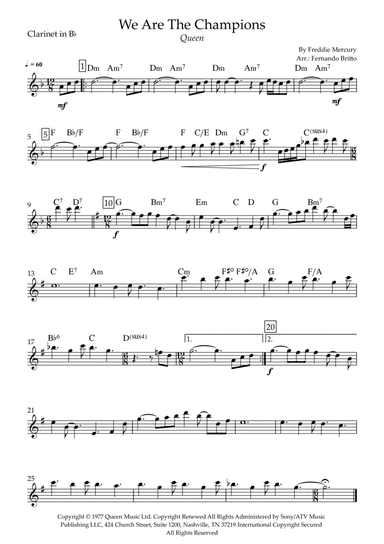 We Are The Champions (arr. Fernando Britto)