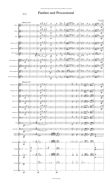Fanfare and Processional (Grade 3.5 Concert Band)