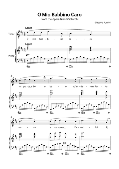O Mio Babbino Caro (arr. Jackson Spindler)