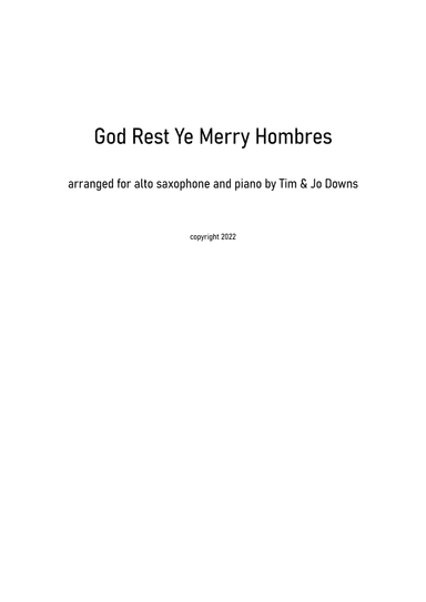 God Rest Ye Merry Gentlemen (Latin jazz style) (arr. Tim Downs)