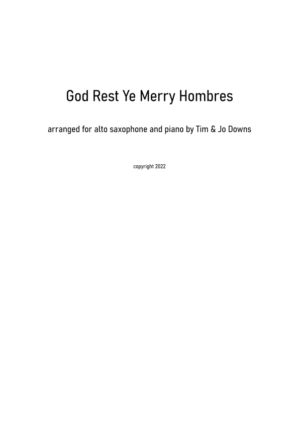 God Rest Ye Merry Gentlemen (Latin jazz style) (arr. Tim Downs)