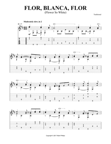 Flor, blanca, flor (Flower So White) (arr. Mark Phillips)