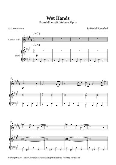 Wet Hands (arr. André Nusa)