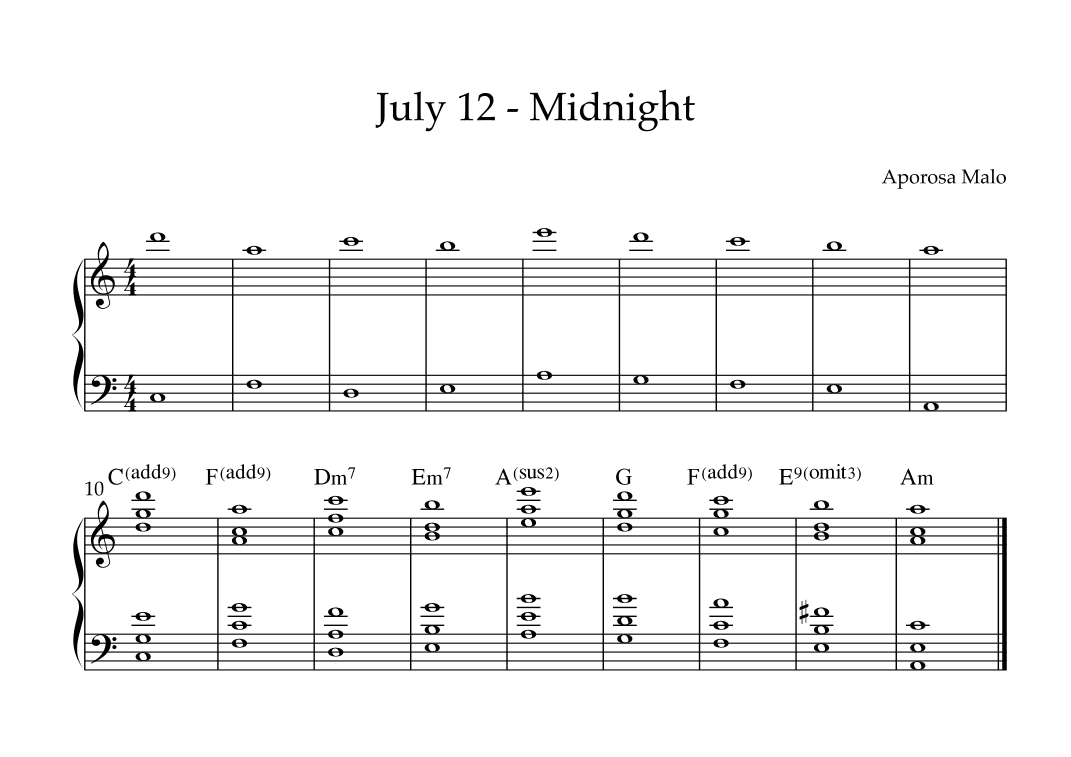 July 12 - Midnight