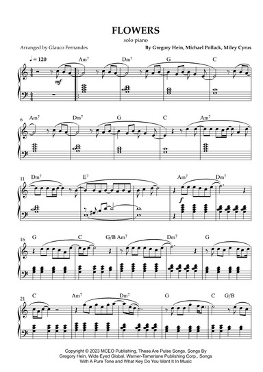 Flowers (arr. Glauco Fernandes)