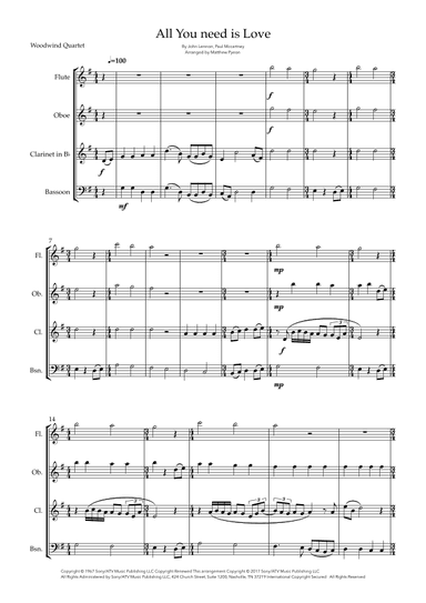 All You Need Is Love (arr. Matthew pyeon)