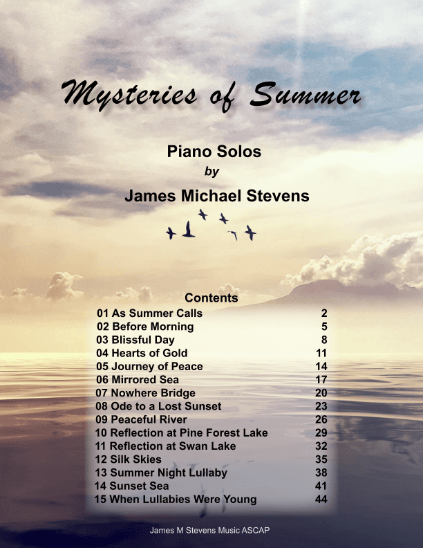 Mysteries of Summer Piano Book