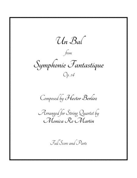 Un Bal from Symphonie Fantastique (arr. Monica Re Martin)