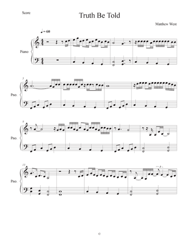 Truth Be Told (arr. Charlotte Tamanaha)