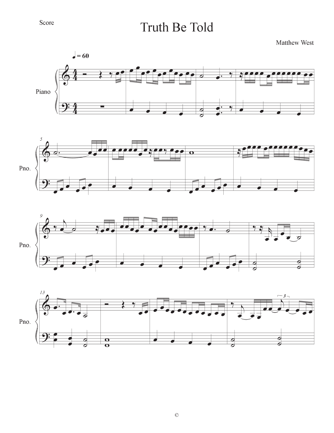 Truth Be Told (arr. Charlotte Tamanaha)