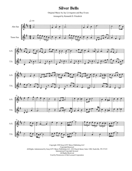 Silver Bells (arr. KFS Publishing)